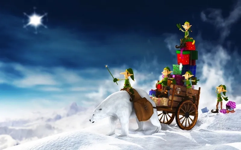 Làm mới không gian với hinh nền noel sống động.