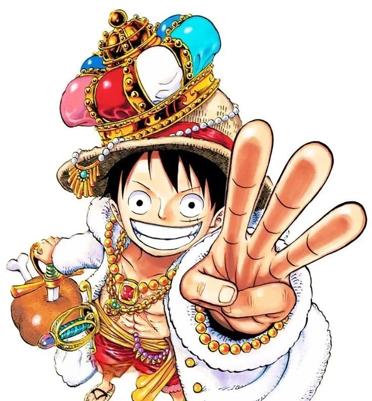 Ảnh Luffy thần Nika mang đậm hình ảnh của vị thần mặt trời.