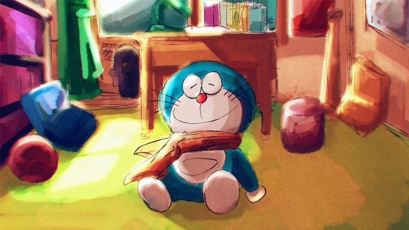 Hình nền Doraemon cute giúp màn hình thêm sinh động