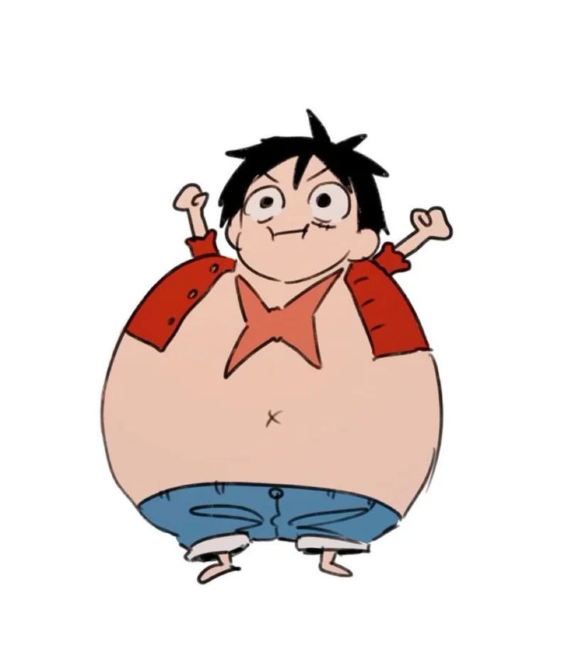 Ảnh chibi Luffy với phong cách đáng yêu vô đối