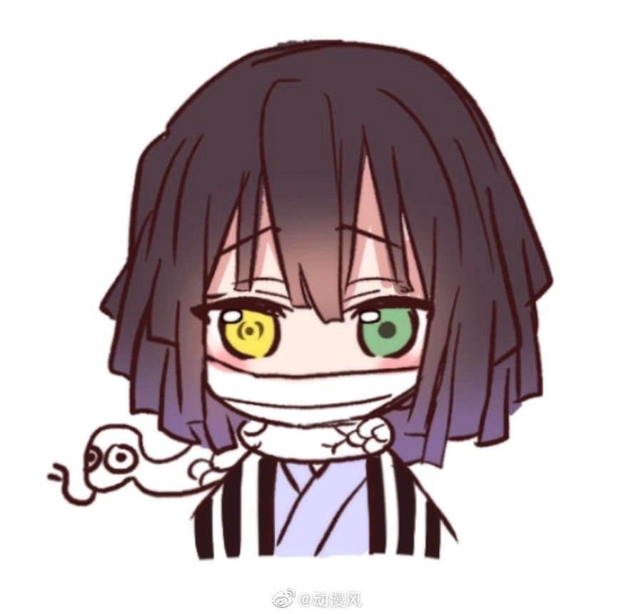 Hình Obanai Chibi khoảnh khắc dễ thương của Xà Trụ Obanai