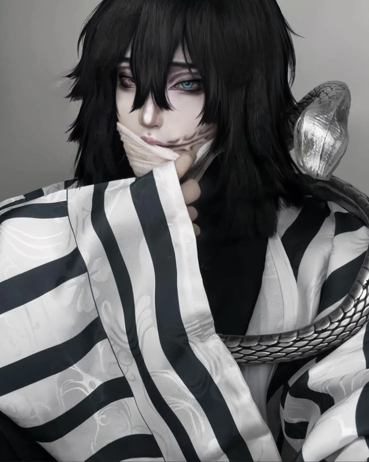 Iguro Obanai Cosplay màn tái hiện chân thực từ Kimetsu No Yaiba