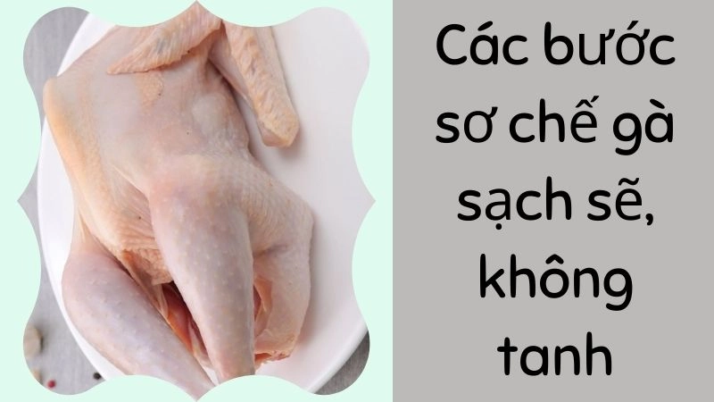 Các bước sơ chế gà sạch sẽ, không tanh